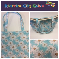Large Tote Bag - Daisy Blue Large Tote Bag - Daisy Blue